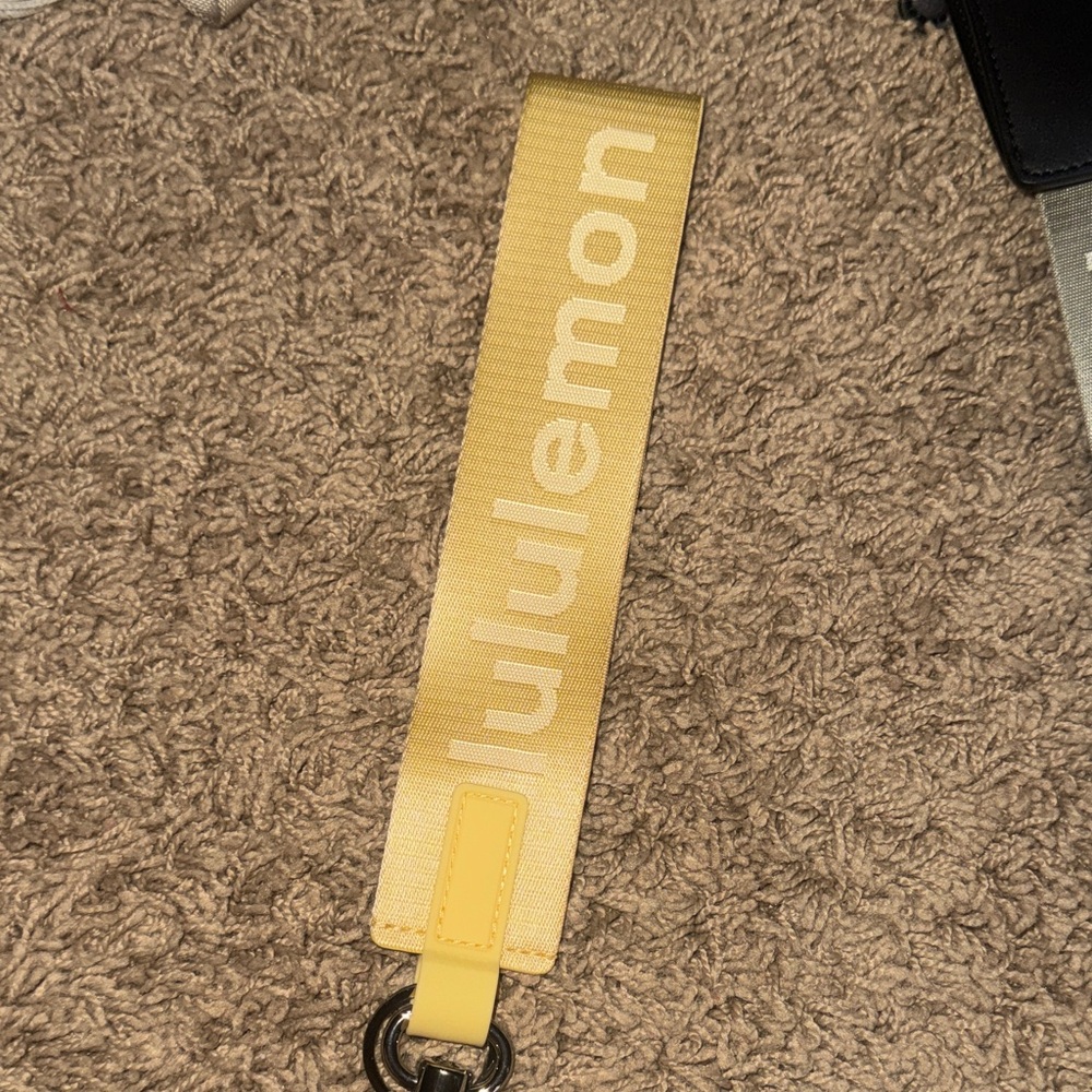 Lululemon Athletica Yellow Keychain